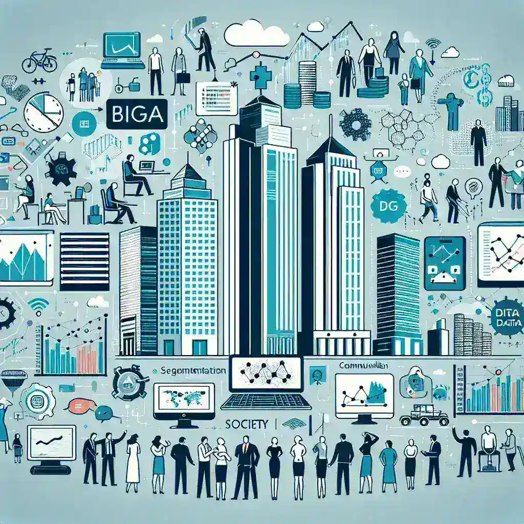 "Visualización del Big Data en negocios: Gráficos y datos que ilustran el impacto del Big Data en la sociedad y las empresas en el artículo 'Comprendiendo el Big Data: Su Impacto en los Negocios y la Sociedad'."